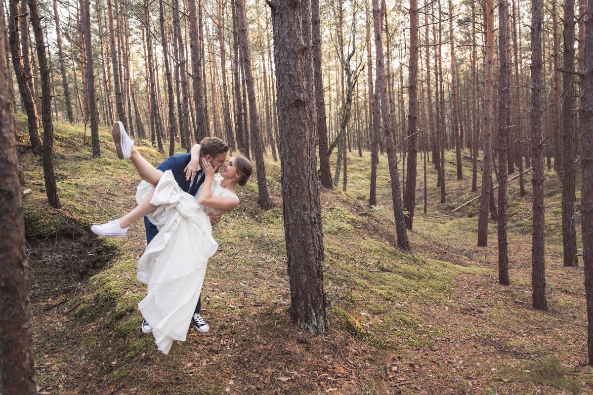 Sesja ślubna w lesie Gdańsk